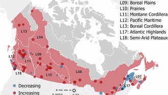 Изменение климата вызывает бурный рост водорослей в канадских озёрах