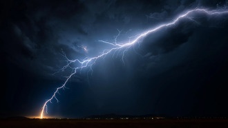 Рекордная молния длиной 515 миль зафиксирована из космоса