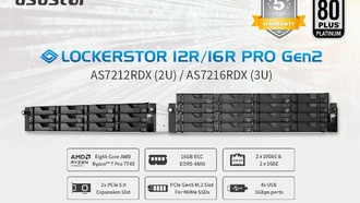 ASUSTOR представила новые NAS-серверы Lockerstor 12R Pro Gen2 и 16R Pro Gen2