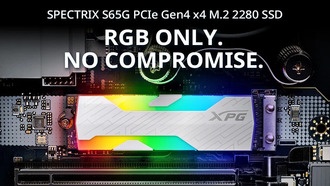 ADATA XPG представила высокоскоростной SSD SPECTRIX S65G RGB Gen 4 с подсветкой
