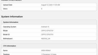 Oppo A6 Pro 5G появился в Geekbench: раскрыты характеристики