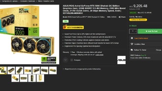 ASUS представила золотые видеокарты ROG Astral RTX 5090 и RTX 5080 Dhahab для Ближнего Востока