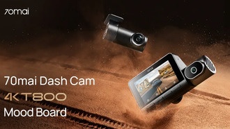 70mai 4K T800 — первый в мире видеорегистратор с тройной HDR-съёмкой