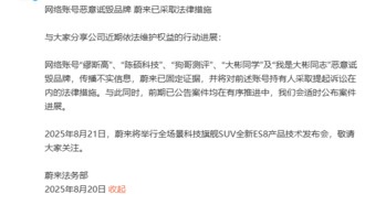 NIO подаёт в суд на блогеров за клевету и распространение ложной информации