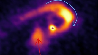 Потоки газа могут объяснить быстрое формирование массивных звёзд