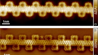 Графеновые наноленты с зигзагообразными краями создают «гирлянду» для электроники будущего