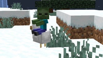 Как призвать зомби-наездника в Minecraft