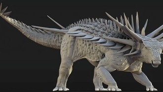 Учёные обнаружили древнейшего анкилозавра с метровыми шипами на шее