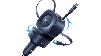 Baseus представила автомобильное зарядное устройство PrimeTrip VR2 240W с выдвижными кабелями