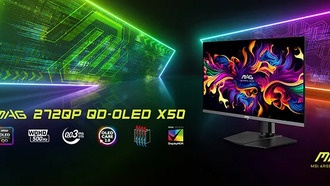 MSI представляет игровой монитор MAG 272QP QD-OLED X50 с частотой 500 Гц