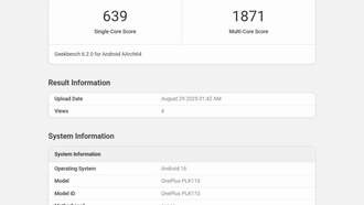 OnePlus 15 с Snapdragon 8 Elite 2 замечен в Geekbench с неожиданно низкими показателями