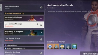 Как открыть персонажные квесты в Destiny: Rising