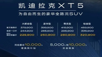 Новый Cadillac XT5 дебютировал в Чэнду с ценой от 230 тысяч юаней