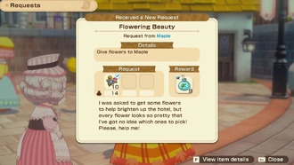 Какие цветы нужно дарить Мэйпл в Story of Seasons: Grand Bazaar