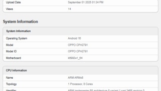 Глобальная версия Oppo Find X9 появилась в Geekbench с Dimensity 9500 и 16 ГБ ОЗУ