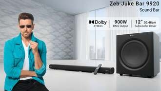 Zebronics представила саундбар Juke Bar 9920 с 12-дюймовым сабвуфером и мощностью 900 Вт