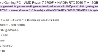 AMD Ryzen 7 9700F без встроенной графики разогнан до 5,4 ГГц