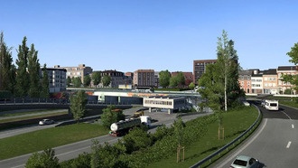 Разработчики Euro Truck Simulator 2 показали обновлённый Брюссель