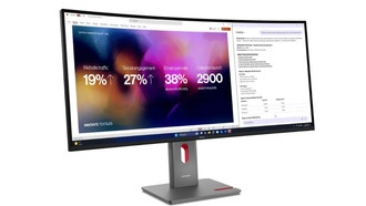 Lenovo представила изогнутый монитор ThinkVision P40WD-40 с IPS Black и Thunderbolt 4