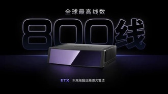 Представлен лидар ETX с рекордным разрешением 800 линий для автономных автомобилей