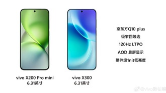 Vivo X300 получит 6,3-дюймовый дисплей BOE Q10 Plus и сканер отпечатков пальцев второго поколения