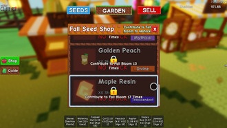 Как получить и продать Кленовую смолу в Grow a Garden