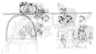 Уникальная фреска согдийцев изображает ритуал огнепоклонничества