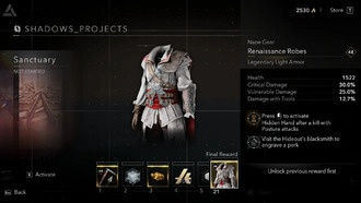 Как получить костюм Эцио в Assassin's Creed Shadows