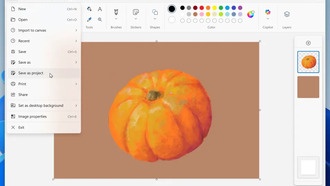 Приложение «Рисование» в Windows 11 получило поддержку файлов проектов с сохранением слоёв