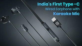 Portronics выпустила проводные наушники Conch One с Type-C, караоке и эквалайзером