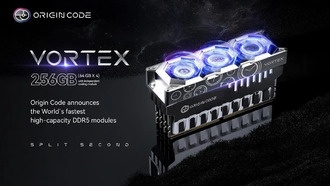 Origin Code анонсировала модули DDR5 Vortex с активной системой охлаждения из трёх вентиляторов
