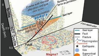 Подземные сверхкритические флюиды влияют на землетрясения и вулканы