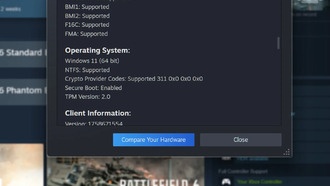 Steam научился проверять состояние Secure Boot — функции безопасности, необходимой для новых игр