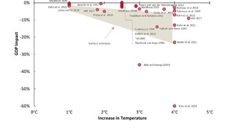 К 2100 году изменение климата может сократить глобальный ВВП на душу населения на 24%