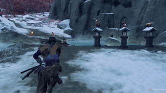 Как решить загадку лисьих статуй у святилища Снежных Родников в Ghost of Yotei