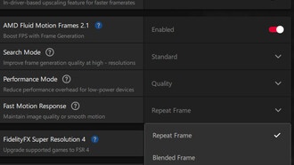 AMD добавила в AFMF 2 функцию Fast Motion Response для быстрых сцен