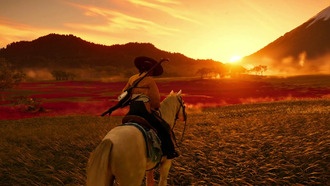 Как убрать черные полосы при верховой езде в Ghost of Yotei