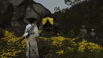 Как подняться в Убежище Каменного Шпиля в Ghost of Yotei