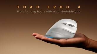Portronics представила эргономичную вертикальную мышь Toad Ergo 4