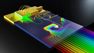 Учёные создали миниатюрный «радужный чип» для суперскоростного интернета