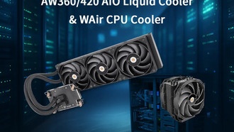 Thermaltake представила жидкостные кулеры AW360/420 и воздушный WAir для рабочих станций
