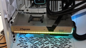 Sycom показала водоблок для RTX 5090 с системой быстрого съёма и вентиляторами Noctua