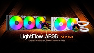 Montech представила жидкостные процессорные кулеры LightFlow ARGB