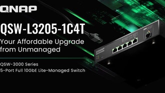 QNAP выпустила компактный 5-портовый коммутатор QSW-L3205-1C4T с поддержкой 10 Гбит/с