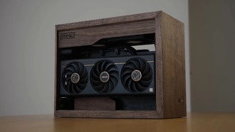 Мастер создал уникальный корпус для ПК из ореха под видеокарту RTX 5080