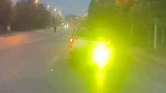 Водителя пикапа с незаконными мигалками оштрафовали в Китае