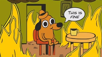 Мем This is Fine превратили в полноценную игру This is Fine: Maximum Cope