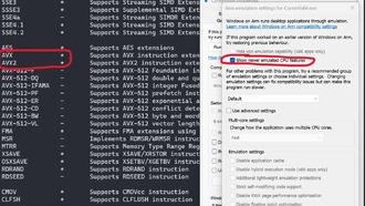 Windows on Arm получила поддержку AVX/AVX2 для запуска игр и профессиональных приложений