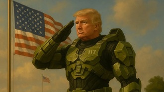 Дональд Трамп в образе Мастера Чифа из Halo: Белый дом отреагировал на конец «консольных войн»