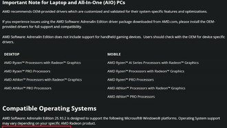 AMD опровергла слухи о прекращении поддержки Windows 10 в драйверах